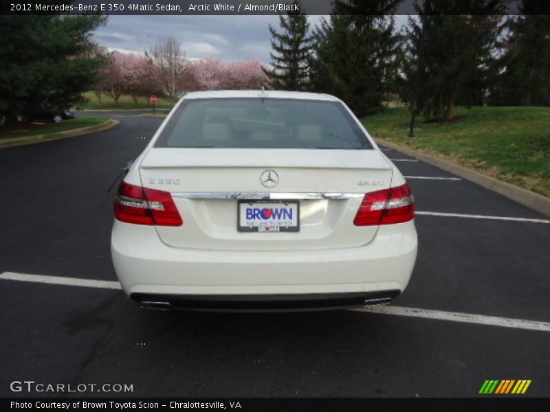 Arctic White / Almond/Black 2012 Mercedes-Benz E 350 4Matic Sedan