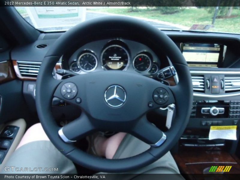 Arctic White / Almond/Black 2012 Mercedes-Benz E 350 4Matic Sedan