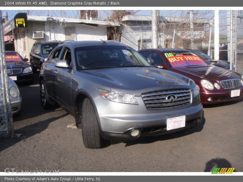 Diamond Graphite Gray Metallic / Black 2004 Infiniti FX 45 AWD