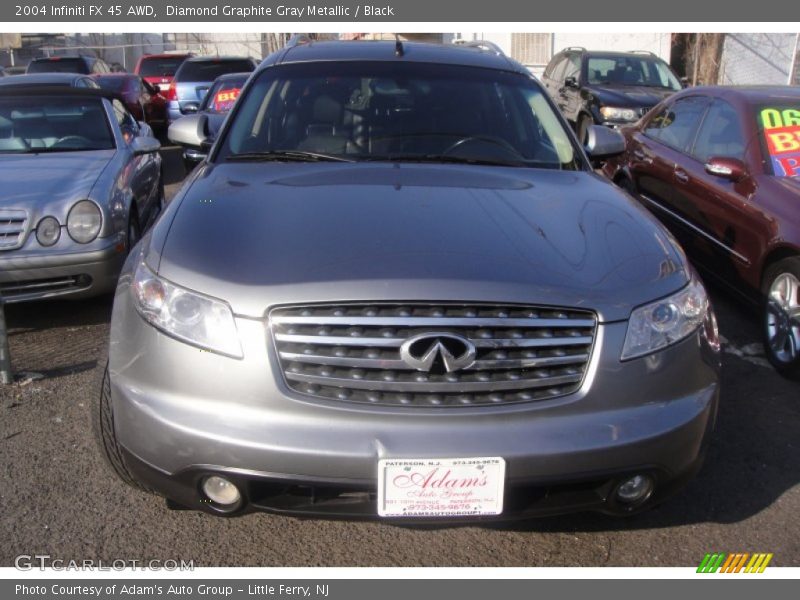 Diamond Graphite Gray Metallic / Black 2004 Infiniti FX 45 AWD
