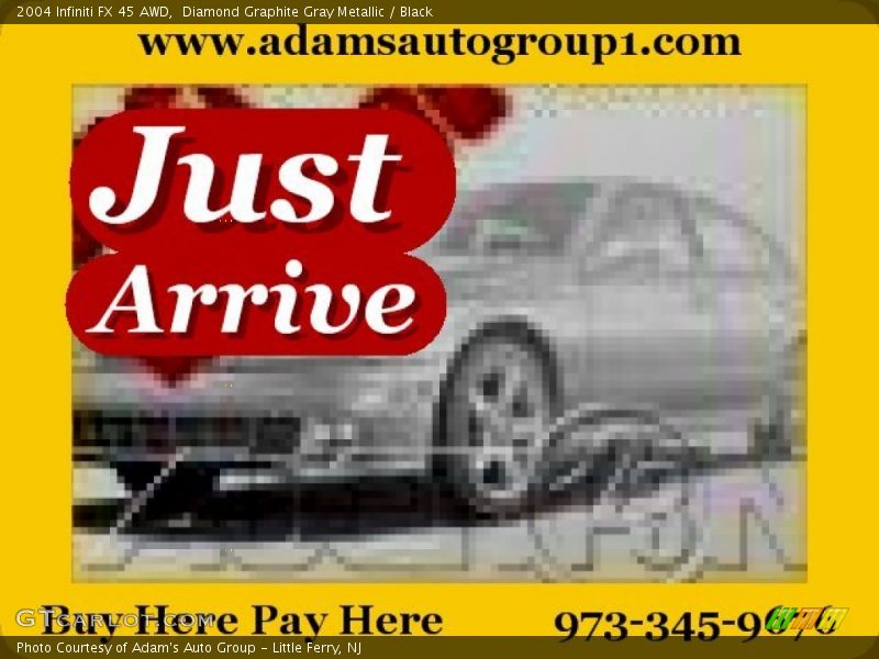 Diamond Graphite Gray Metallic / Black 2004 Infiniti FX 45 AWD