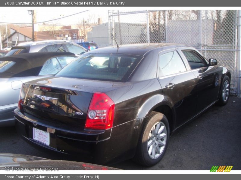 Brilliant Black Crystal Pearl / Dark Slate Gray 2008 Chrysler 300 LX