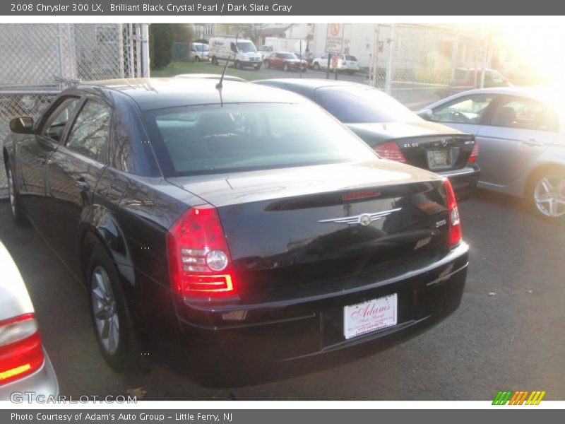 Brilliant Black Crystal Pearl / Dark Slate Gray 2008 Chrysler 300 LX
