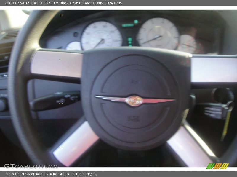 Brilliant Black Crystal Pearl / Dark Slate Gray 2008 Chrysler 300 LX