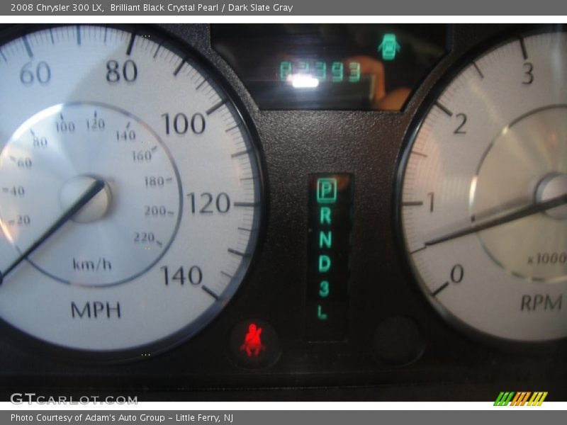 Brilliant Black Crystal Pearl / Dark Slate Gray 2008 Chrysler 300 LX