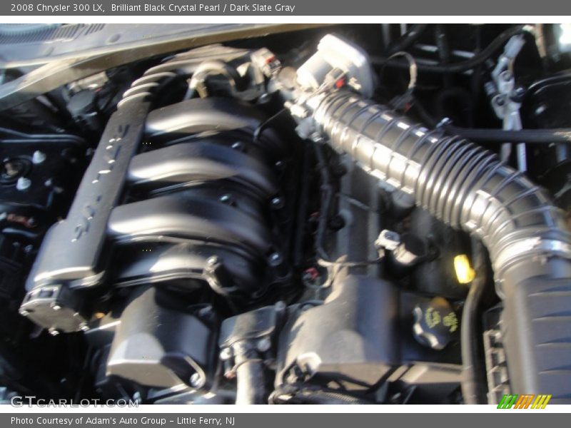 Brilliant Black Crystal Pearl / Dark Slate Gray 2008 Chrysler 300 LX