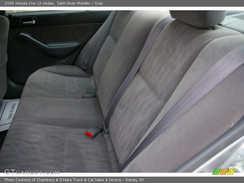 Satin Silver Metallic / Gray 2005 Honda Civic LX Sedan