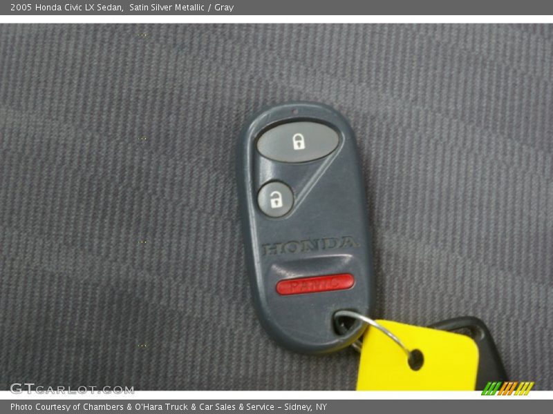 Satin Silver Metallic / Gray 2005 Honda Civic LX Sedan