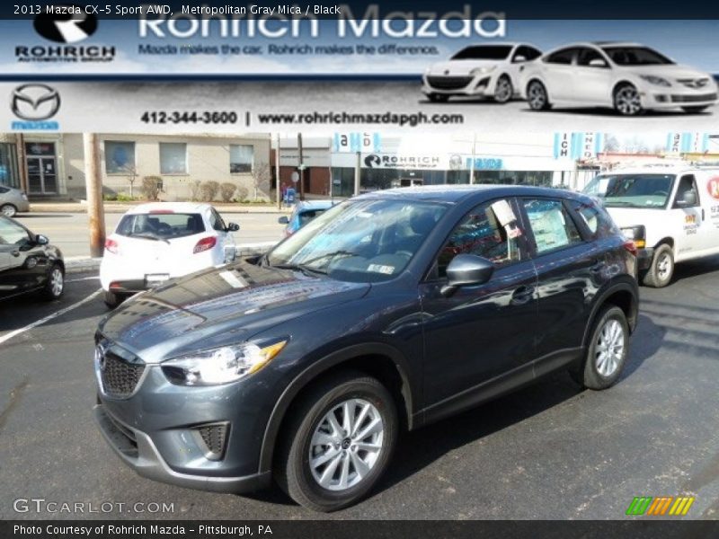 Metropolitan Gray Mica / Black 2013 Mazda CX-5 Sport AWD