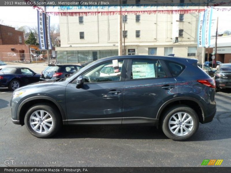 Metropolitan Gray Mica / Black 2013 Mazda CX-5 Sport AWD