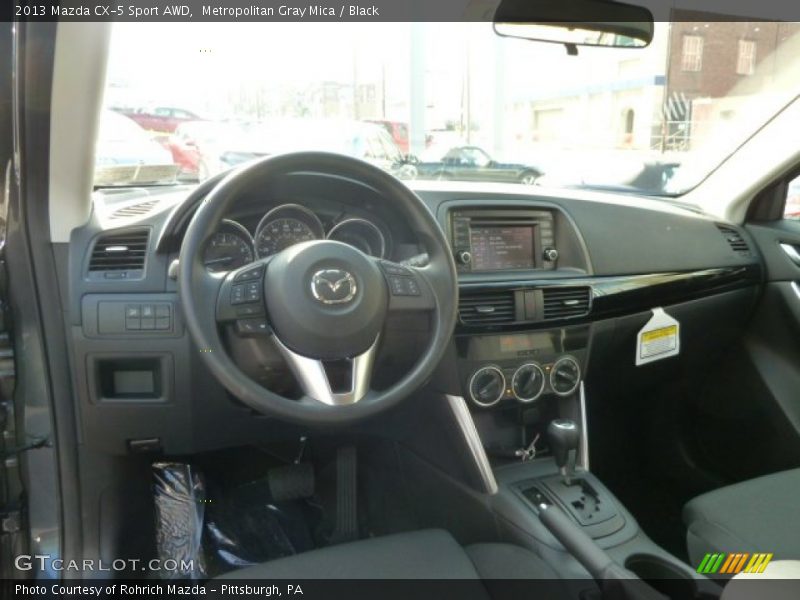 Metropolitan Gray Mica / Black 2013 Mazda CX-5 Sport AWD
