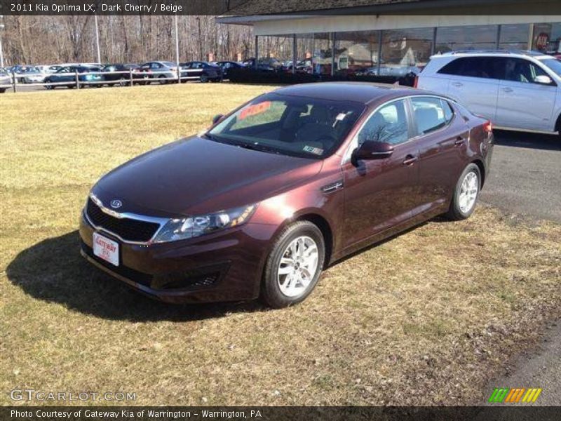 Dark Cherry / Beige 2011 Kia Optima LX