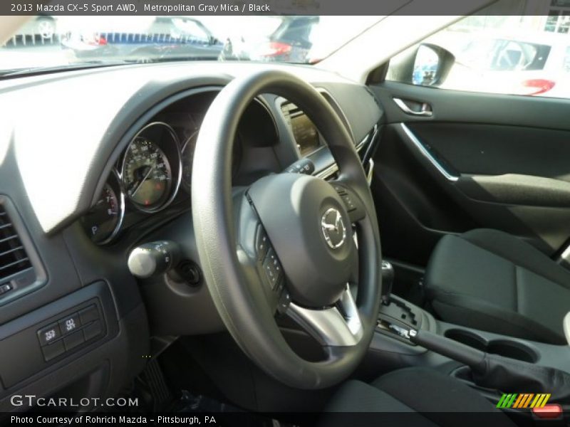 Metropolitan Gray Mica / Black 2013 Mazda CX-5 Sport AWD