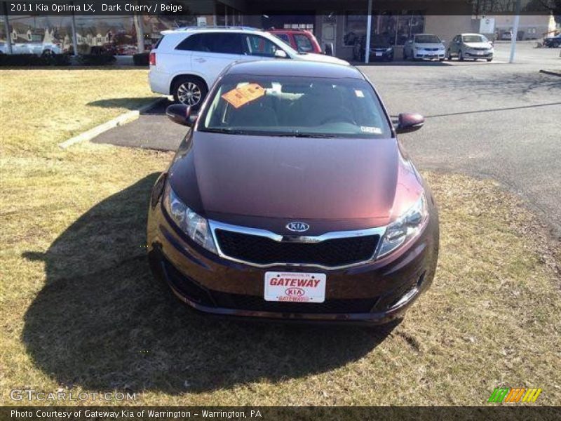 Dark Cherry / Beige 2011 Kia Optima LX