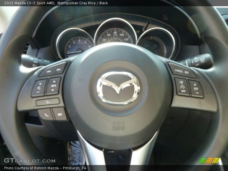 Metropolitan Gray Mica / Black 2013 Mazda CX-5 Sport AWD