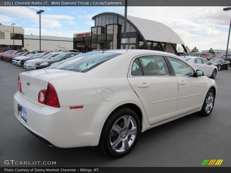 White Diamond Tricoat / Cocoa/Cashmere 2011 Chevrolet Malibu LT