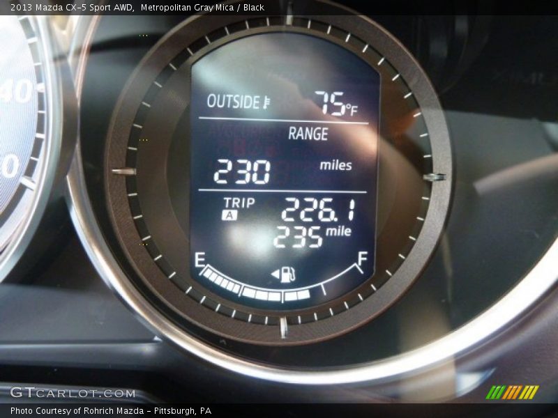Metropolitan Gray Mica / Black 2013 Mazda CX-5 Sport AWD