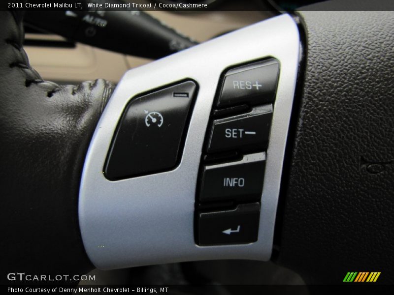 White Diamond Tricoat / Cocoa/Cashmere 2011 Chevrolet Malibu LT