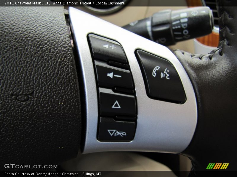 White Diamond Tricoat / Cocoa/Cashmere 2011 Chevrolet Malibu LT