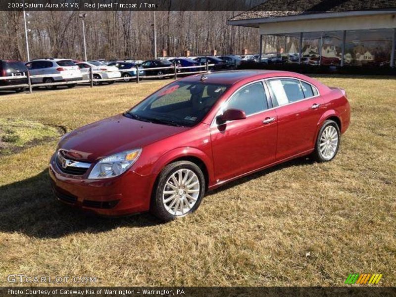 Red Jewel Tintcoat / Tan 2009 Saturn Aura XR V6