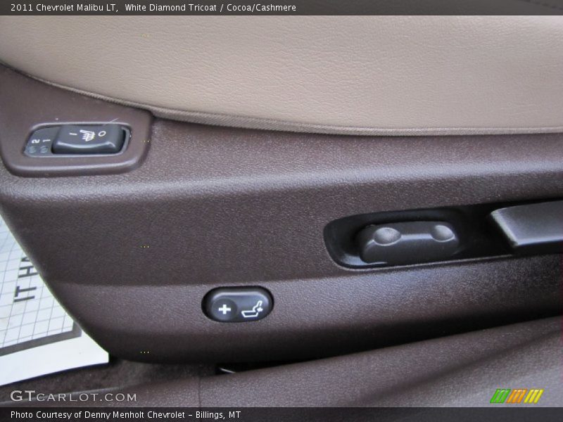 White Diamond Tricoat / Cocoa/Cashmere 2011 Chevrolet Malibu LT