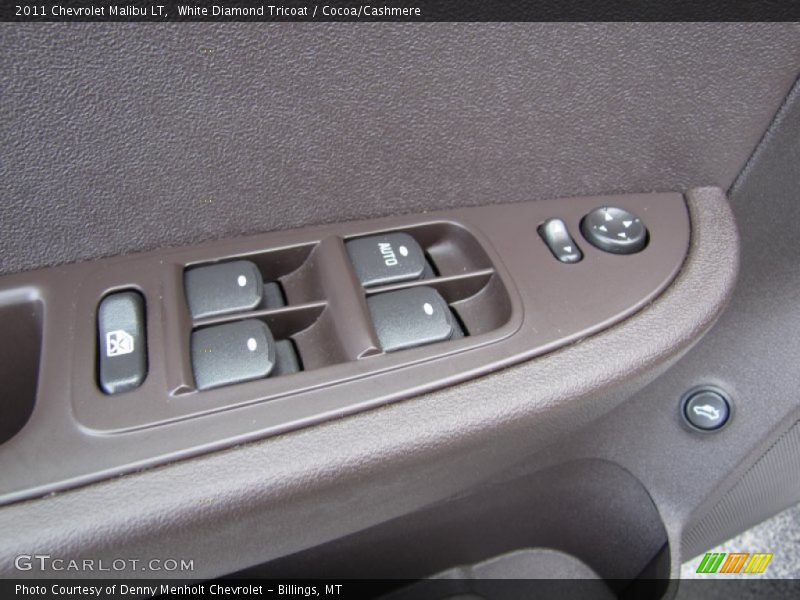 White Diamond Tricoat / Cocoa/Cashmere 2011 Chevrolet Malibu LT