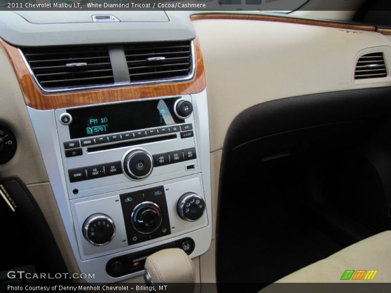 White Diamond Tricoat / Cocoa/Cashmere 2011 Chevrolet Malibu LT