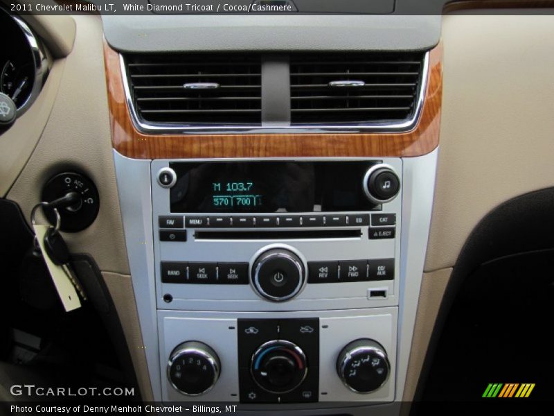 White Diamond Tricoat / Cocoa/Cashmere 2011 Chevrolet Malibu LT