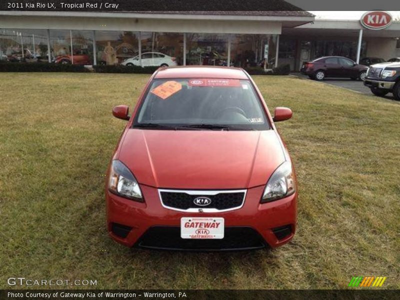 Tropical Red / Gray 2011 Kia Rio LX