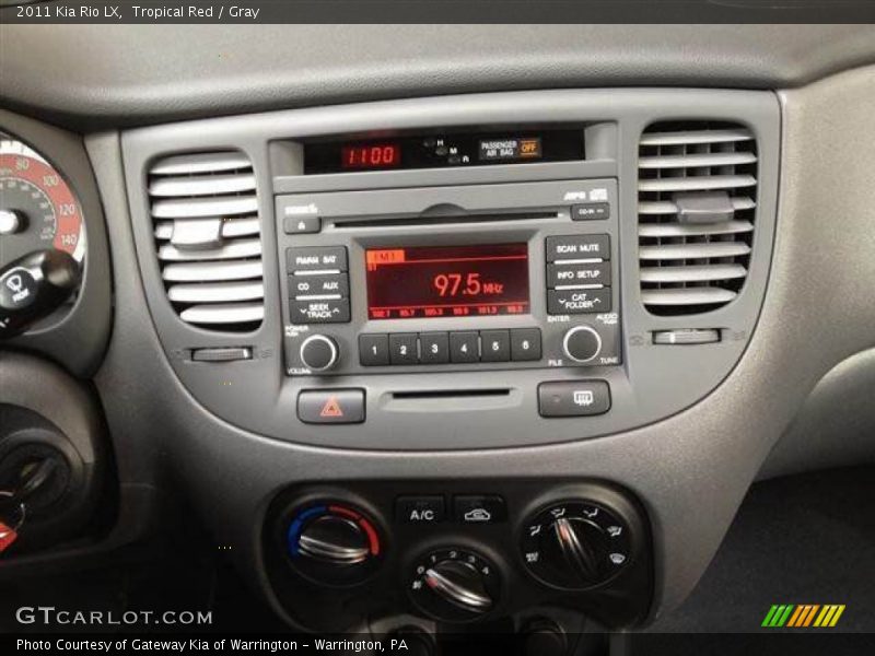 Tropical Red / Gray 2011 Kia Rio LX