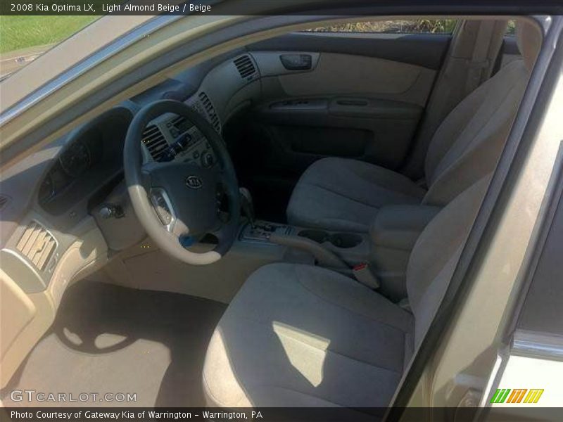 Light Almond Beige / Beige 2008 Kia Optima LX