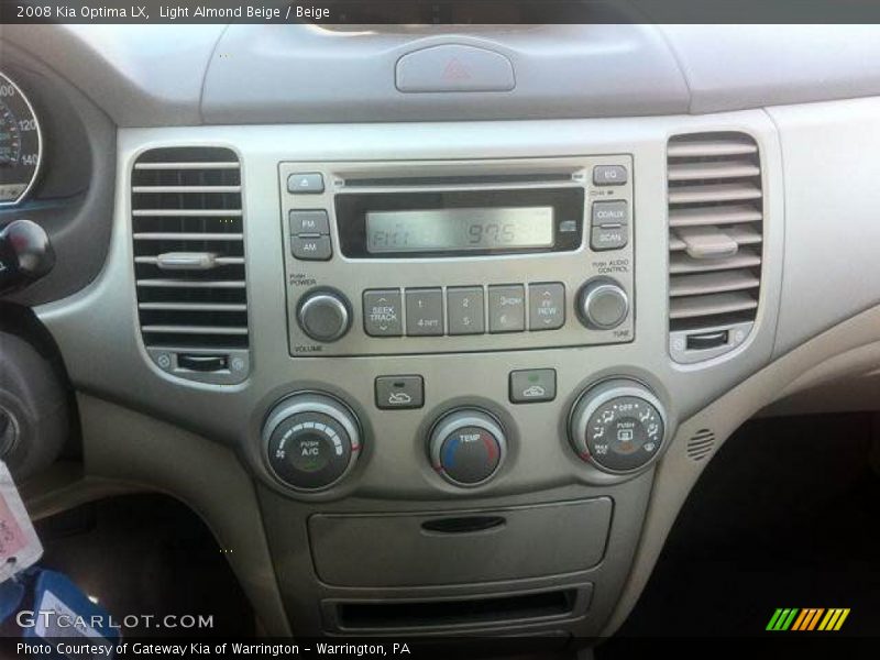 Light Almond Beige / Beige 2008 Kia Optima LX