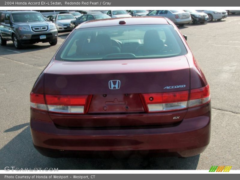 Redondo Red Pearl / Gray 2004 Honda Accord EX-L Sedan