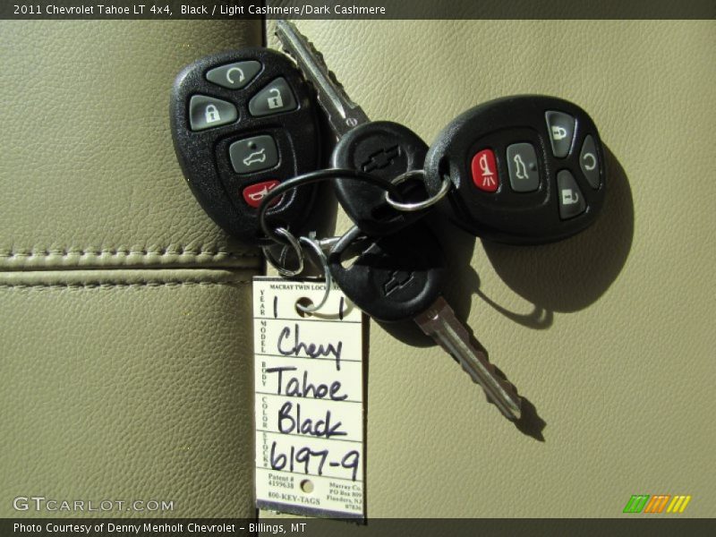 Black / Light Cashmere/Dark Cashmere 2011 Chevrolet Tahoe LT 4x4