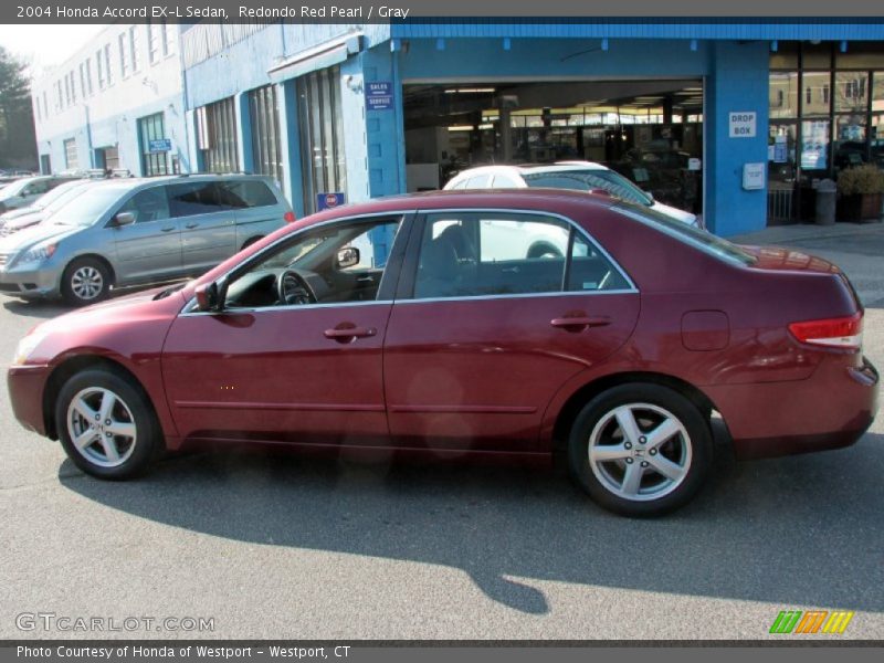 Redondo Red Pearl / Gray 2004 Honda Accord EX-L Sedan