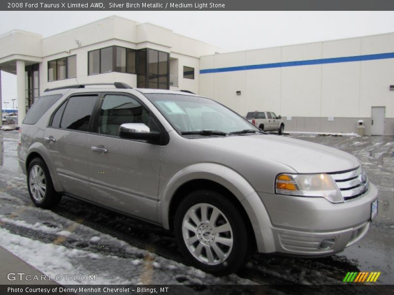 Silver Birch Metallic / Medium Light Stone 2008 Ford Taurus X Limited AWD