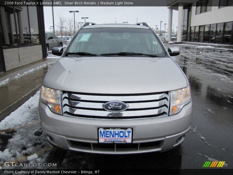 Silver Birch Metallic / Medium Light Stone 2008 Ford Taurus X Limited AWD