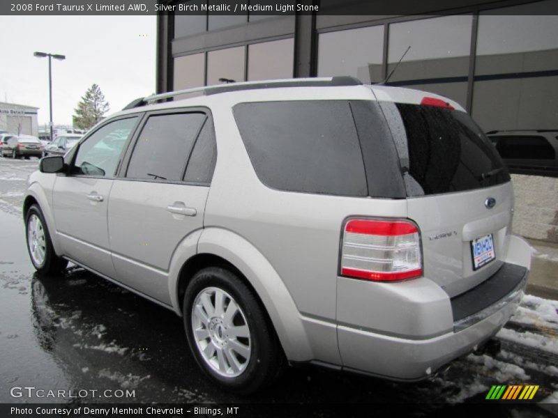 Silver Birch Metallic / Medium Light Stone 2008 Ford Taurus X Limited AWD