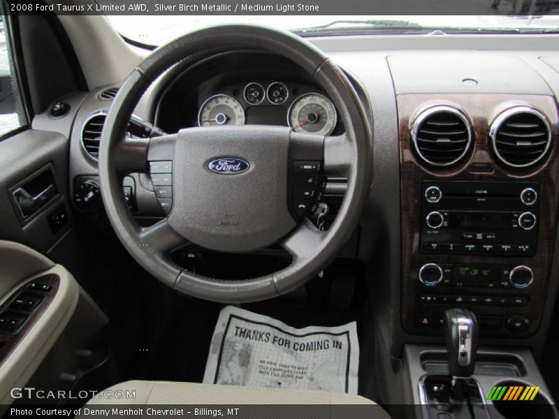 Silver Birch Metallic / Medium Light Stone 2008 Ford Taurus X Limited AWD