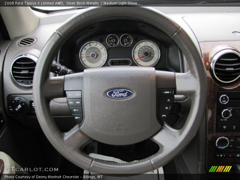 Silver Birch Metallic / Medium Light Stone 2008 Ford Taurus X Limited AWD