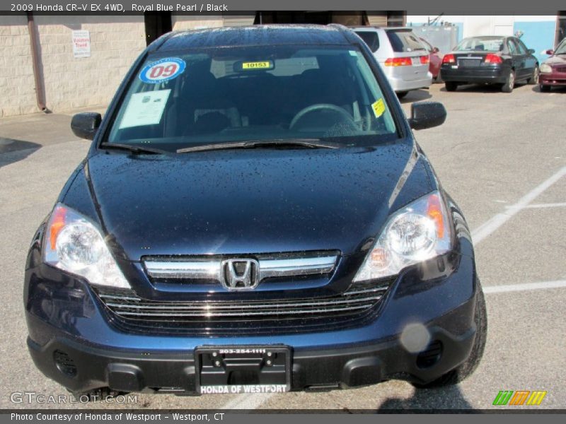 Royal Blue Pearl / Black 2009 Honda CR-V EX 4WD