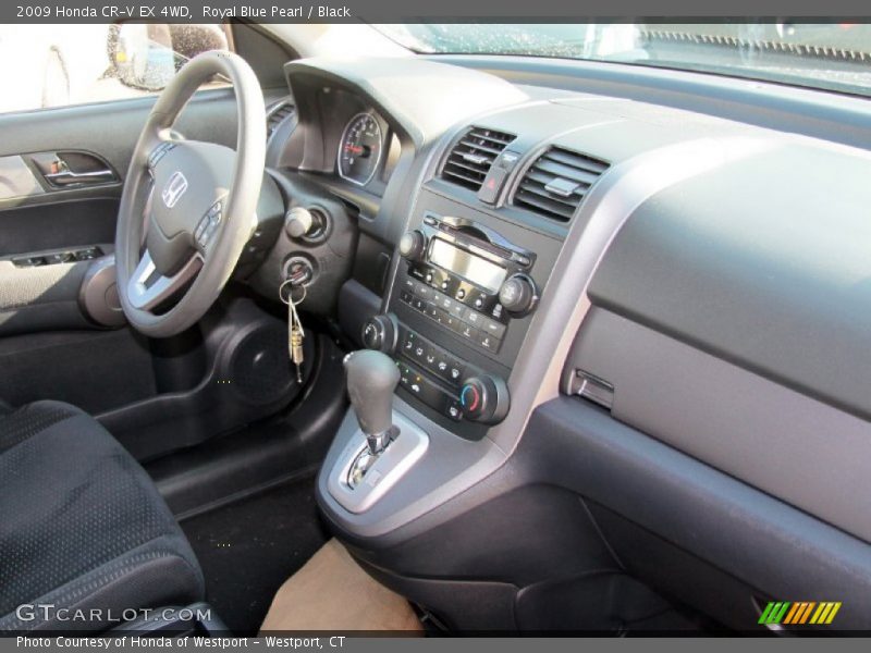 Royal Blue Pearl / Black 2009 Honda CR-V EX 4WD