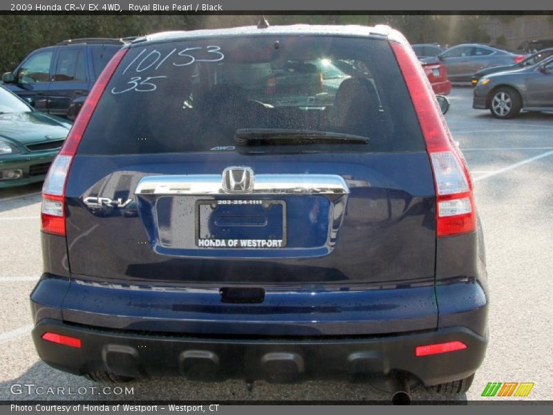 Royal Blue Pearl / Black 2009 Honda CR-V EX 4WD