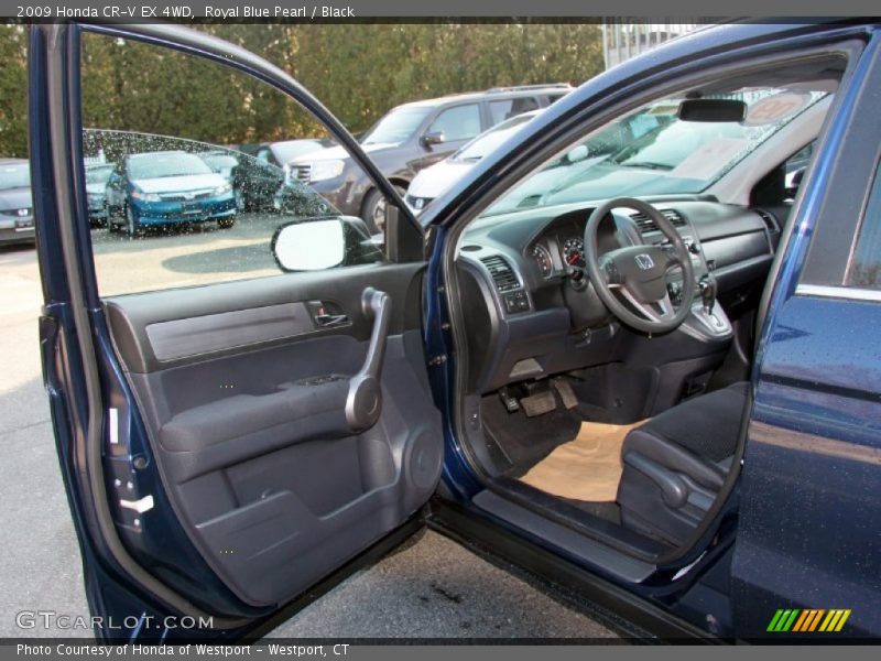 Royal Blue Pearl / Black 2009 Honda CR-V EX 4WD