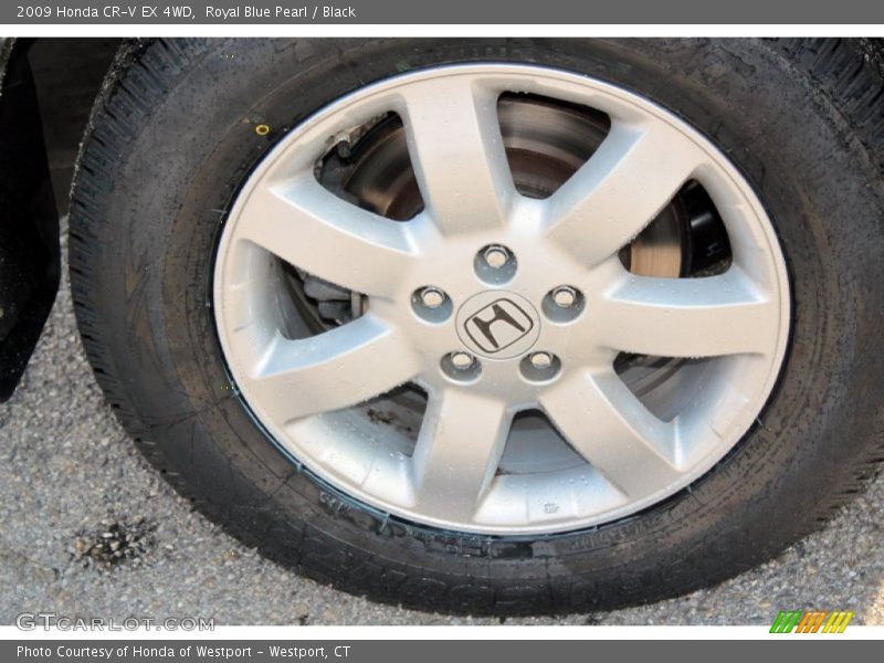 Royal Blue Pearl / Black 2009 Honda CR-V EX 4WD