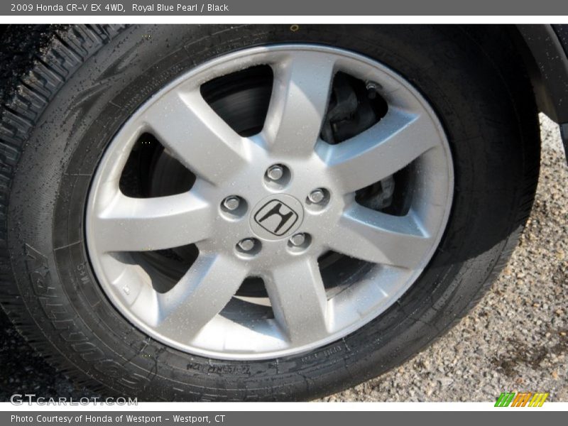 Royal Blue Pearl / Black 2009 Honda CR-V EX 4WD