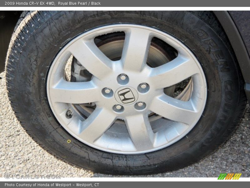 Royal Blue Pearl / Black 2009 Honda CR-V EX 4WD