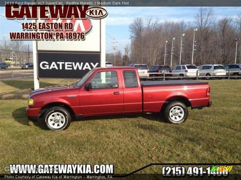 Redfire Metallic / Medium Dark Flint 2010 Ford Ranger XLT SuperCab