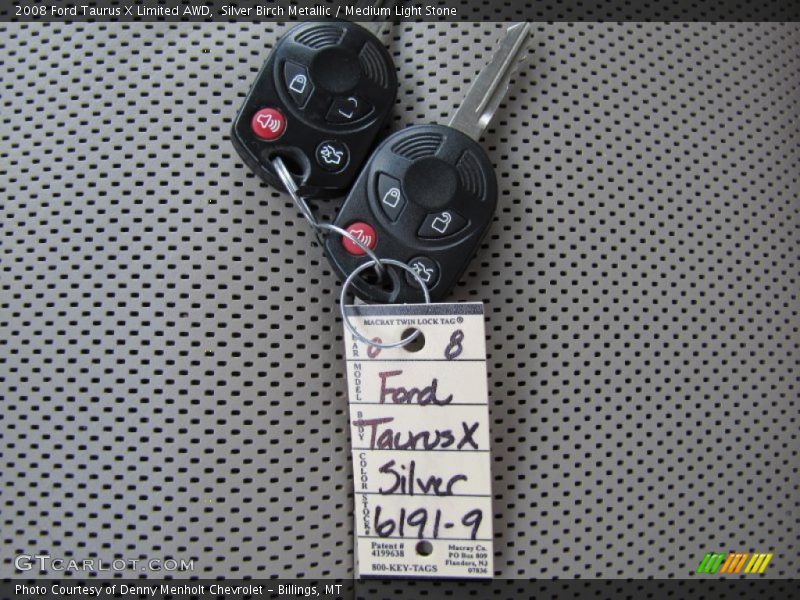 Silver Birch Metallic / Medium Light Stone 2008 Ford Taurus X Limited AWD