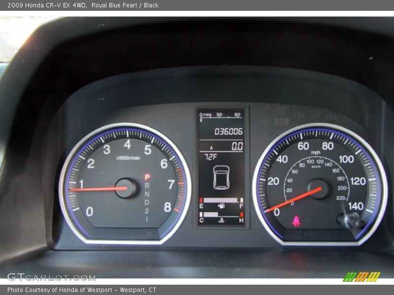  2009 CR-V EX 4WD EX 4WD Gauges